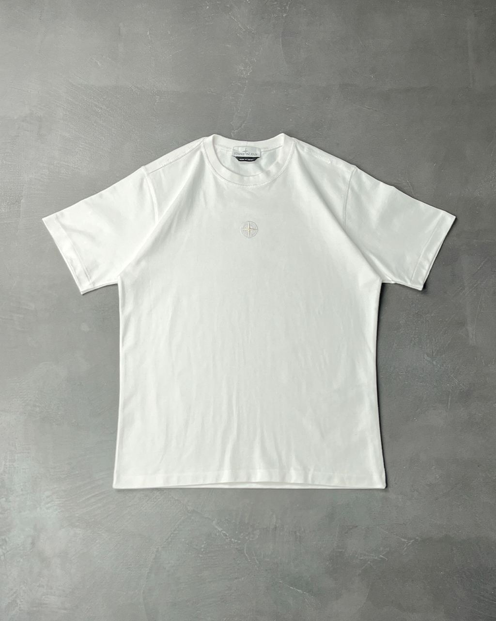 61350 Heavy Center Logo T-Shirt White SI0129-WT