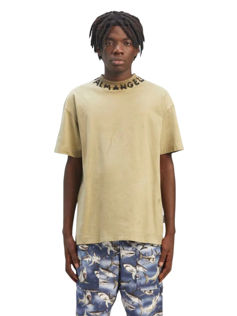 Palm Angels Seasonal Logo T-shirt Khaki