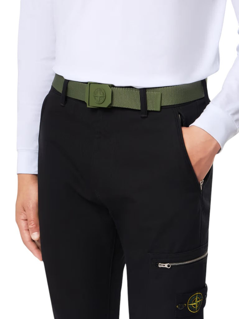 94071 Nylon Tape Belt Musk Green SI0210-MUGN