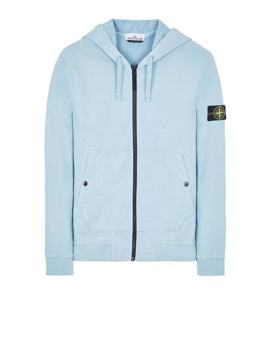 61620 Full-Zipper Hooded Sweatshirt Sky Blue SI0130-SBL