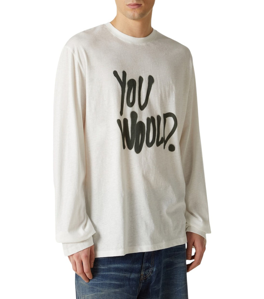 Acne Studios You Woold Long Sleeve White