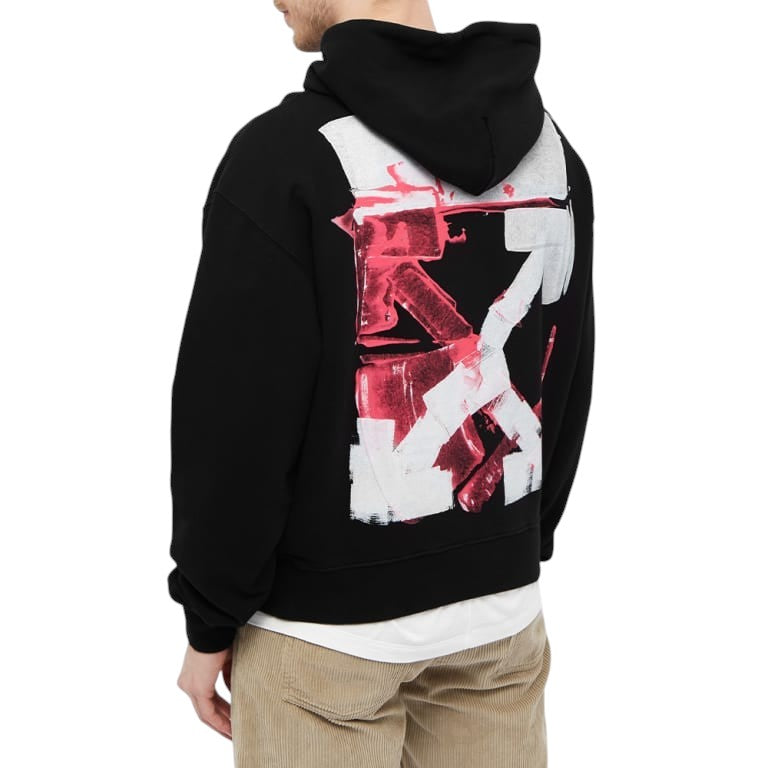 OFF-WHITE Acrylic Arrow Hoodie Black