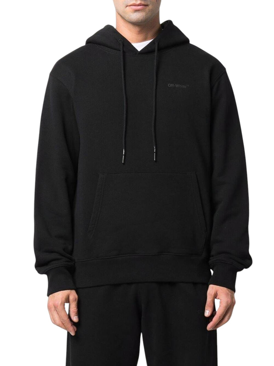 Off-White Diag-Stripe Hoodie Black