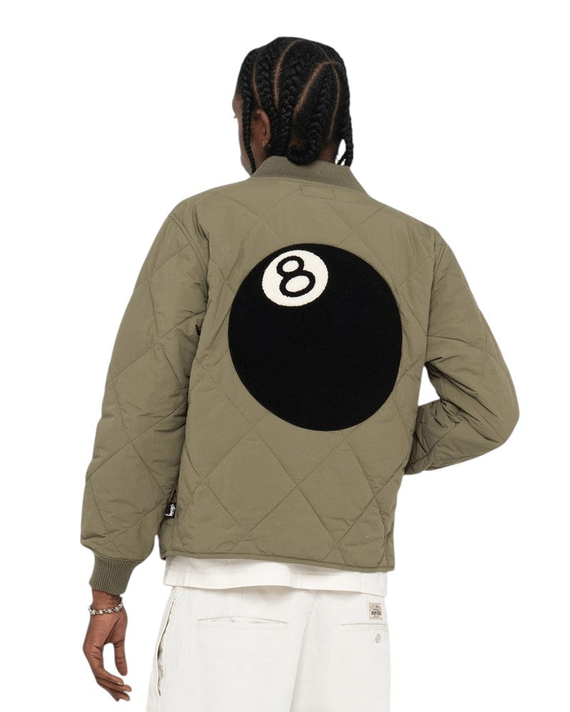 STUSSY 8 Ball Quilted Liner Jacket Olive