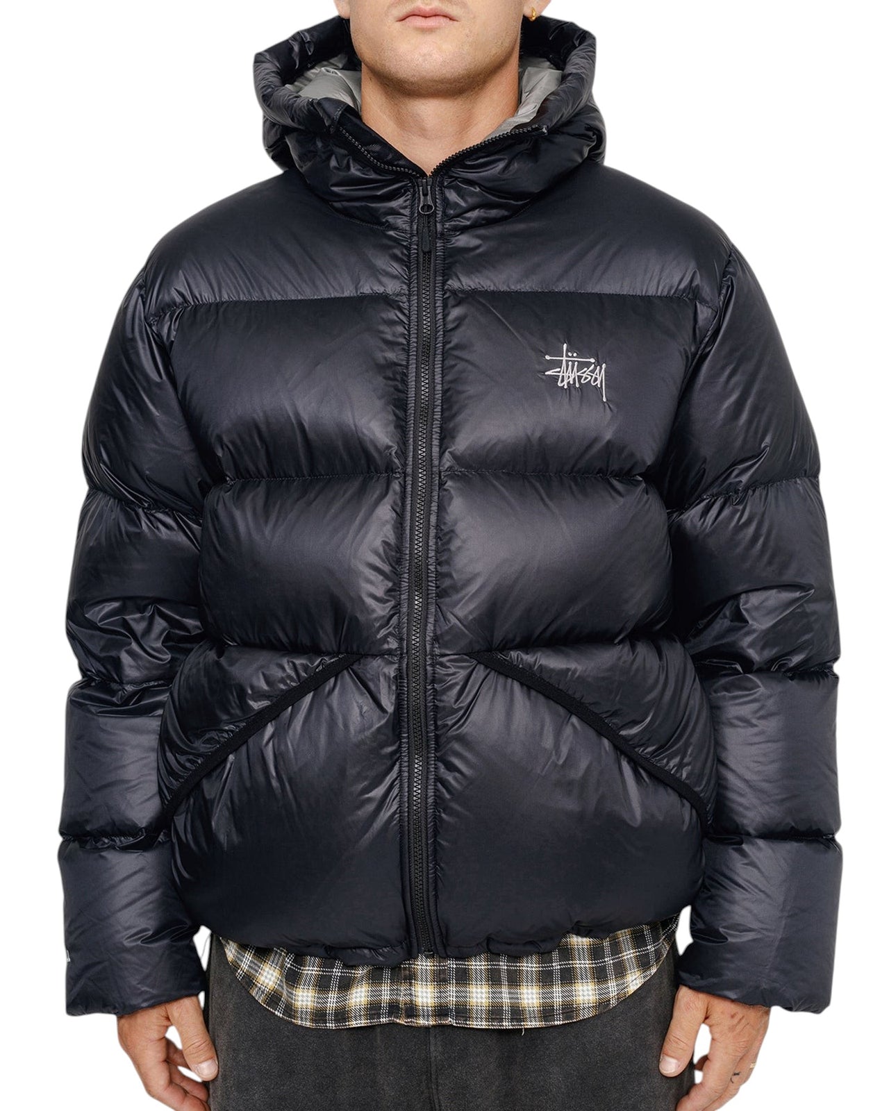 STUSSY Micro Ripstop Down Parka Black/Grey