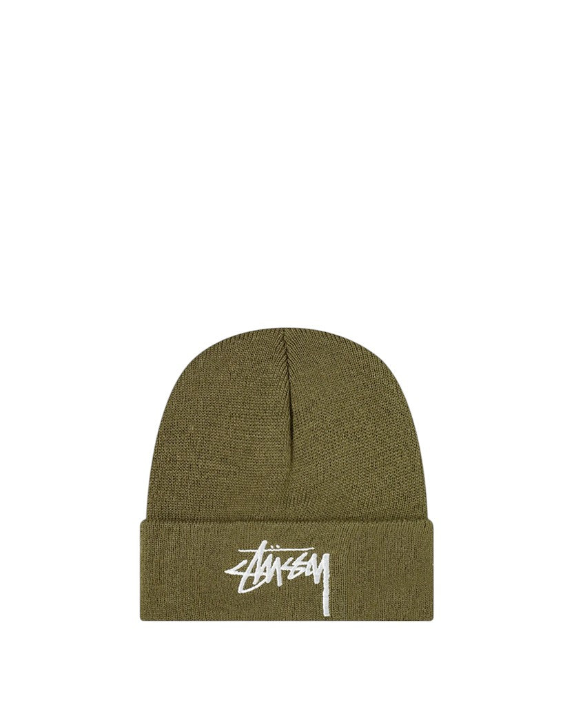 STUSSY STOCK CUFF BEANIE OLIVE