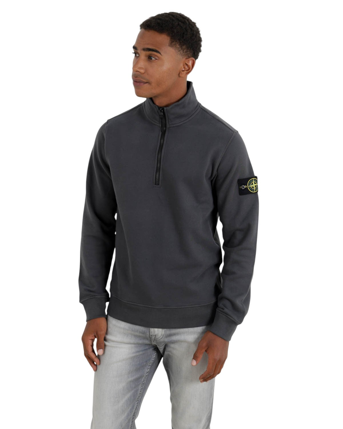 62720 Half-Zip Sweatshirt Lead Grey SI0219-LDGY
