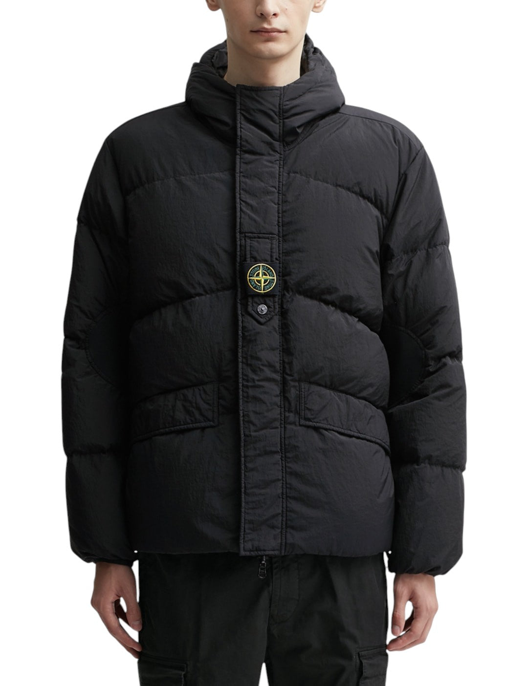 24FW Reversible Nylon Metal Down Jacket Black SI0242-BK