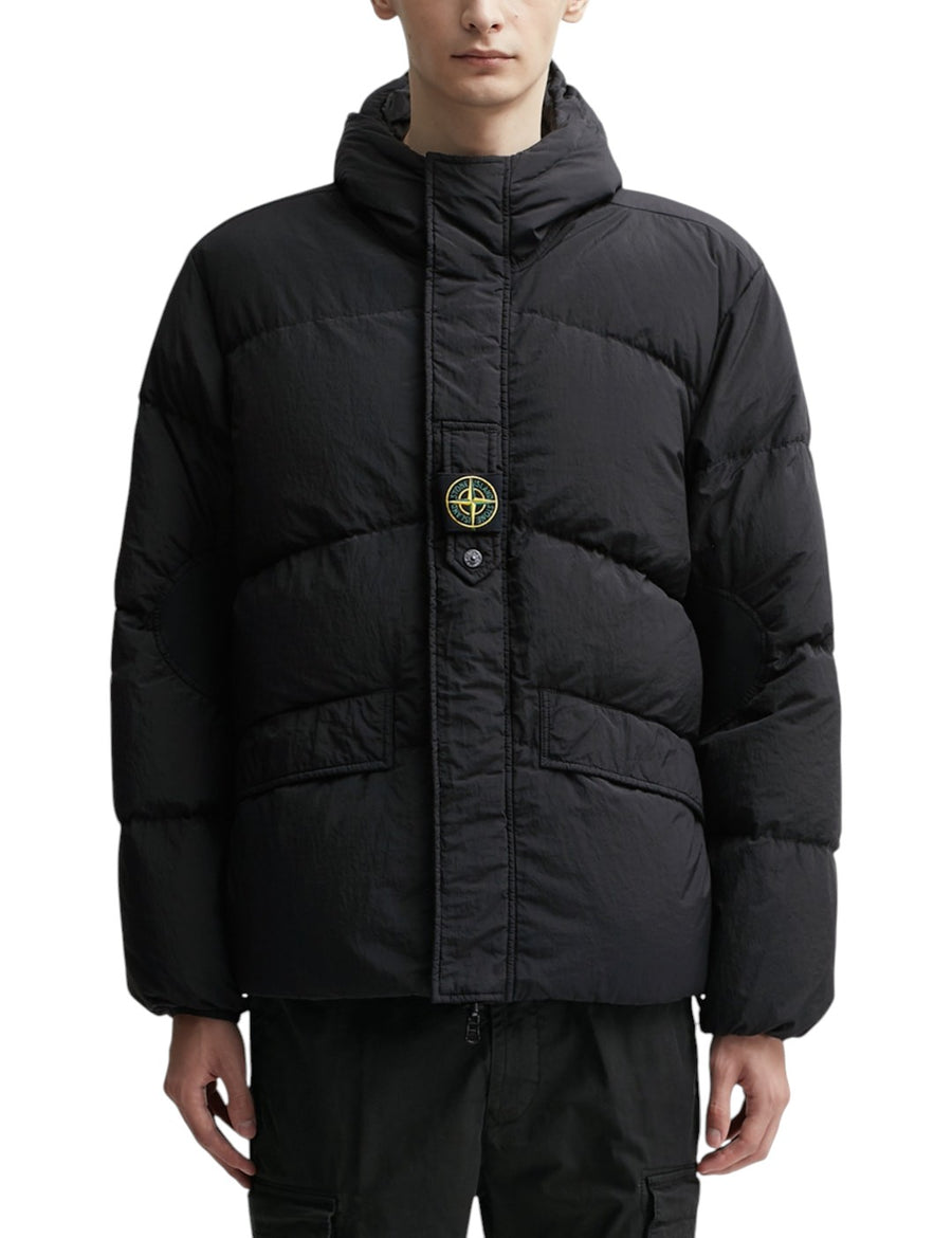 24FW Reversible Nylon Metal Down Jacket Black SI0242-BK