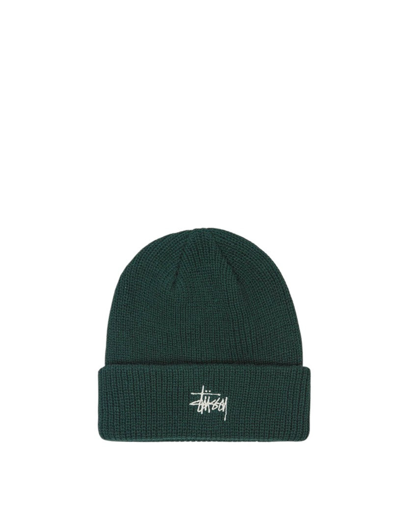 STUSSY Basic Cuff Beanie Dark Green
