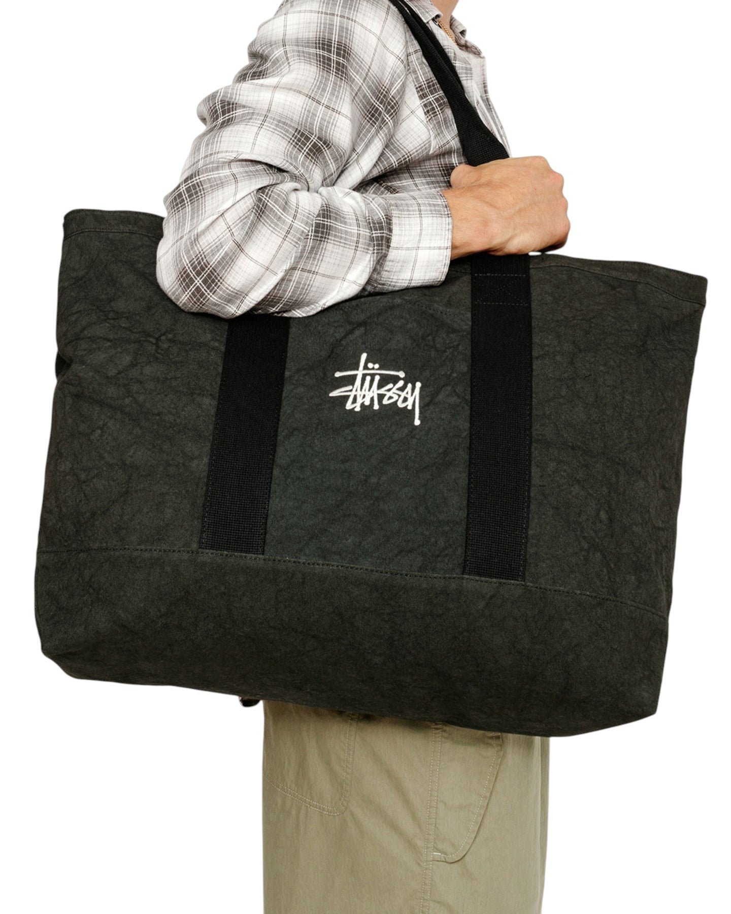 Сумка STUSSY Canvas XL Tote Bag Washed Black - UNIFORM