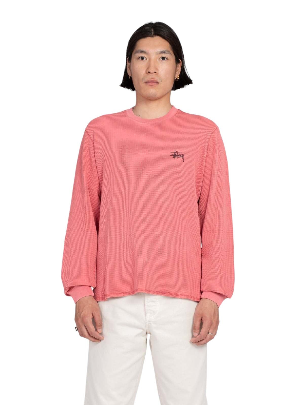 STUSSY Basic Stock Long Sleeve Thermal Pink