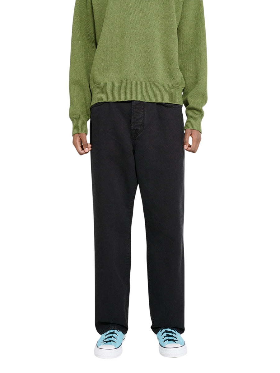 STUSSY Big Ol' Jeans Logo Washed Black