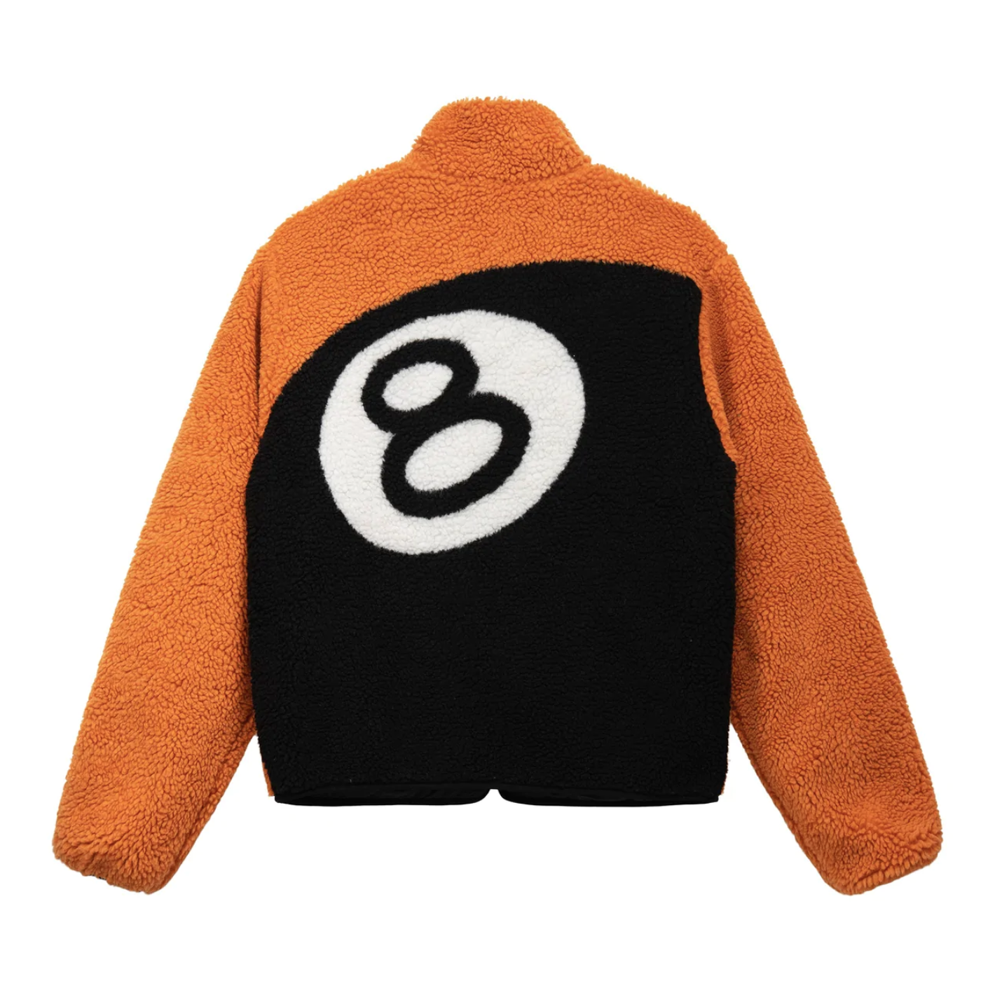 STUSSY 8 BALL SHERPA JACKET ORANGE - UNIFORM STUSSY 8 BALL SHERPA JACKET ORANGE - UNIFORM
