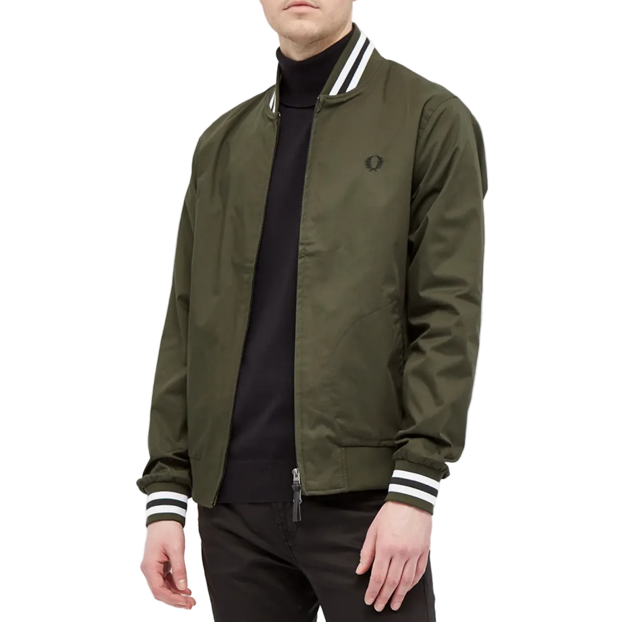 FRED PERRY TENNIS BOMBER JACKET Hunting Green